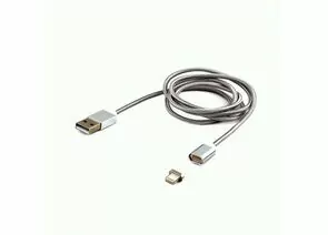 711399 - Кабель магнитный USB(A)шт. 2.0 - 8pin шт. Cablexpert CC-USB2-AMLMM-1M, AM/ iPhone lightning,1м, алюм (1)