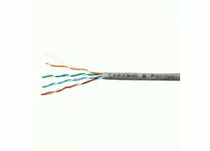 711456 - SkyNet Light кабель UTP 4x2x0,46, медный, кат.5e, одножил., 100 м, коробка, серый (1)