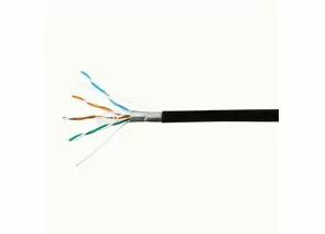 711459 - SkyNet Light кабель FTP 4x2x0,46, медный, кат.5e, одножил., OUTDOOR, 100 м, коробка, черный (1)