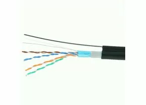 711486 - Cablexpert кабель FTP 4x2x0.52 мм, медный, кат.5e, одножил., экран, 305 м, OUTDOOR с тросом (1)