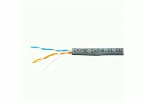 711469 - SkyNet Premium кабель UTP 2x2x0,51, медный, кат.5e, одножил., 305 м, коробка, серый (1)