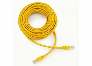711878 - Cablexpert патч-корд UTP cat5e, 10м, литой, многожильный (желтый) (1)