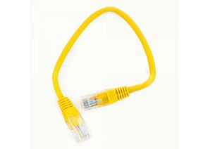 711927 - Cablexpert патч-корд UTP cat5e, 0,25м, литой, многожильный (желтый) (1)