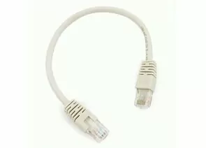 711938 - Cablexpert патч-корд UTP cat6, 0,25м, литой, многожильный (серый) (1)