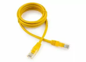 711951 - Cablexpert патч-корд UTP cat5e, 1,5м, литой, многожильный (желтый) (1)