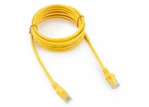 711955 - Cablexpert патч-корд UTP cat5e, 3м, литой, многожильный (желтый) (1)