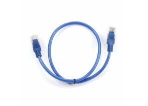 711960 - Cablexpert патч-корд UTP cat5e, 0,5м, литой, многожильный (синий) (1)