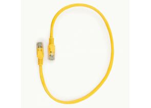 711991 - Cablexpert патч-корд медный UTP cat5e, 0,25 м, литой, многожильный (желтый) (1)
