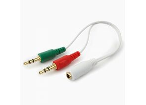 713013 - Аудио кабель Jack3.5гн. - 2шт. Jack3.5 Cablexpert, 0,2м, белый (1)