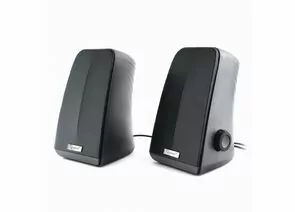713068 - Колонки (акуст. система) 2.0 Gembird SPK-505, черный, 10W, рег. громкости, USB-питание (1)