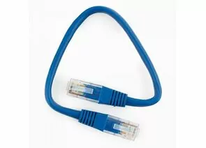 758851 - Cablexpert патч-корд UTP cat5e, 0.25м, литой, многожильный (синий) (1)