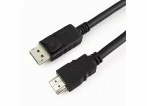 758860 - Кабель DisplayPortшт. - HDMIшт. Cablexpert, 5м, 20M/19M, черный, экран, пакет (1)
