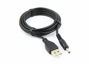 758886 - Кабель питания USB(A)шт. 2.0 - штекер 3.5 Pro Gembird, AM/DC 3,5мм (для хабов), 1.8м, экран, черный (1)