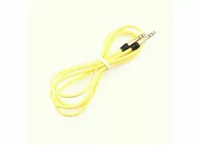 758904 - Аудио кабель jack 3,5шт. - jack 3,5шт. Cablexpert, желтый. 1м, блистер (1)