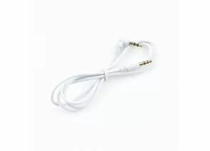 758908 - Аудио кабель jack 3,5шт. - jack 3,5шт. угловой Cablexpert, белый, 1м, блистер (1)