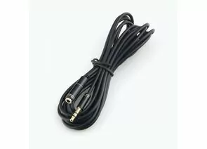758920 - Аудио кабель удлинитель для наушников Jack3,5шт - Jack3,5гн. Cablexpert, черный, 3м, блистер (1)
