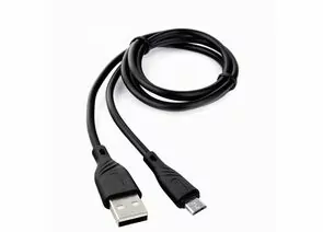 771083 - Дата-кабель USB(A)шт. - microUSBшт. Cablexpert серия Classic 1, 2,4A, 1м, черный, кор, подвес, 17910 (1)