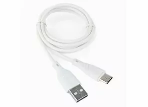 771086 - Дата-кабель USB(A)шт. - Type C шт. Cablexpert серия Classic 1, 3A, 1м, белый, кор, подвес, 17902 (1)