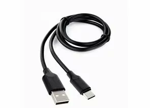 771089 - Дата-кабель USB(A)шт. - Type C шт. Cablexpert серия Classic 2, 3A, 1м, черный, кор, подвес,17908 (1)