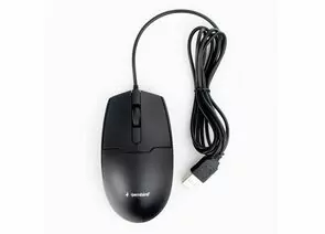 771113 - Мышь проводная Gembird MOP-425, USB, черный, 2кн.+колесо-кнопка, 1000 DPI, кабель 1.8м, кор., подвес (1)