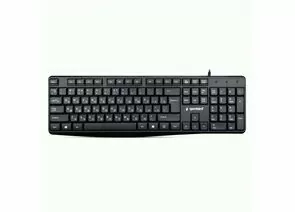 783794 - Клавиатура Gembird KB-8410, USB, черный, шоколадный тип клавиш, 104 кл., кабель 1,5м, 18721 (1)