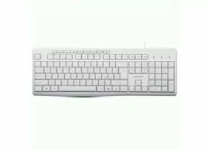 783796 - Клавиатура Gembird KB-8430M, USB, бел., 113 кл, м/медиа, каб. 1,5м, 18727 (1)