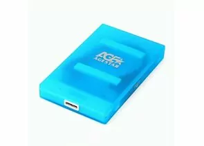 783836 - USB 3.0 Внешний корпус 2.5 SATAIII HDD/SSD AgeStar 3UBCP1-6G (BLUE) USB 3.0, пластик, синий, 13816 (1)