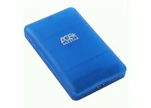 783839 - USB 3.0 Внешний корпус 2.5 SATAIII HDD/SSD AgeStar 3UBCP3 (BLUE) USB 3.0, пластик, синий, 16195 (1)