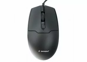 800319 - Мышь Gembird MOP-430, USB, черный, 3кн.+колесо-кнопка, 1600DPI, кабель 1.8м (1)