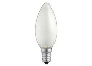 165939 - Лампа накаливания Jazzway B35 E14 60W свеча матовая (1)