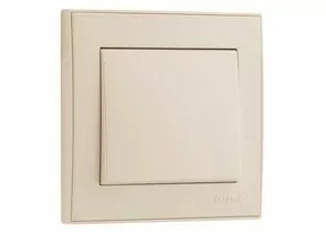 645624 - Lezard RAIN выкл. СУ 1 кл. жемчужно-бел. металлик (корпус PC) 703-3030-100 (1)