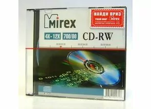 13283 - К/д Mirex CD-RW80/700MB 12x Slim (200!) (1)