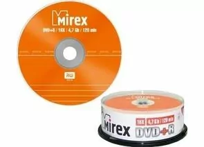 25166 - DVD+R Mirex 16x, 4.7Gb БОКС25 (цена за штуку) (300!) (1)