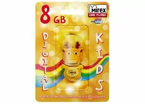 383771 - Флэш-диск USB 8Gb Mirex DRAGON YELLOW (ecopack) (1)
