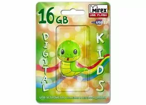 405331 - Флэш-диск USB 16GB Mirex SNAKE GREEN (ecopack) (1)