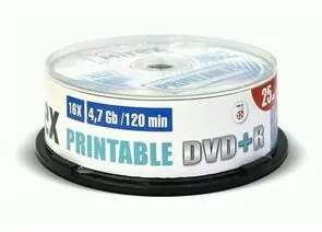 786250 - К/д DVD+R printable inkjet 4,7 Гб 16x Cake box 25 (300!) (1)