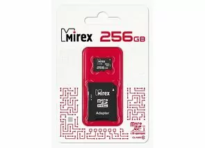 787370 - Флэш-карта (памяти) microSDХC адаптер MIREX 256GB (UHS-I, U3, class 10) (1)