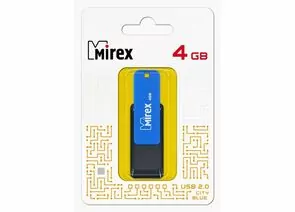 787384 - Флэш-диск USB 4 ГБ Mirex CITY BLUE 4GB (ecopack) (1)