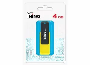 787385 - Флэш-диск USB 4 ГБ Mirex CITY YELLOW 4GB (ecopack) (1)