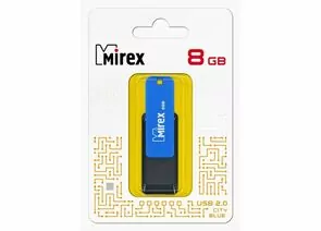 787399 - Флэш-диск USB 8 ГБ Mirex CITY BLUE 8GB (ecopack) (1)