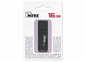787418 - Флэш-диск USB 16 ГБ Mirex LINE BLACK 16GB (ecopack) (1)