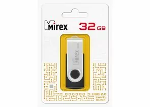 787439 - Флэш-диск USB 32 ГБ Mirex SWIVEL BLACK 32GB (ecopack) (1)