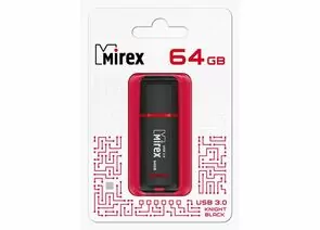 787447 - Флэш-диск USB 3.0 64 ГБ Mirex KNIGHT BLACK 64GB (ecopack) (1)