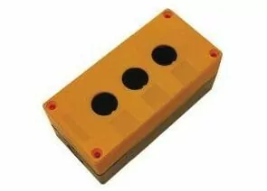 458909 - EKF Корпус КП102 пластиковый 2 кнопки желтый cpb-102-o (1)