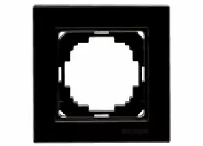 778506 - Nilson рамка 1 мест. ALEGRA черный глянец 25220091 (1)