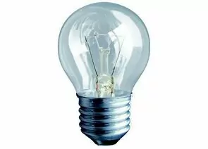 239115 - Лампа накал. Искра P45 E27 60W шар прозрачная (1)