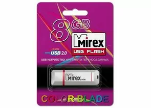 328758 - Флэш-диск USB 8Gb Mirex KNIGHT WHITE (ecopack) (1)