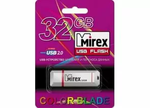 379570 - Флэш-диск USB 32GB Mirex KNIGHT WHITE (ecopack) (1)