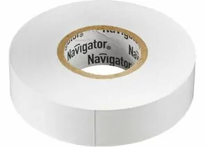 380605 - Navigator изолента ПВХ 19/20 белая (10!) 71109 (1)