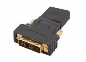610708 - Переходник шт.DVI-D - гн.HDMI поворотный GOLD REXANT цена за шт (10!), 17-6812 (1)